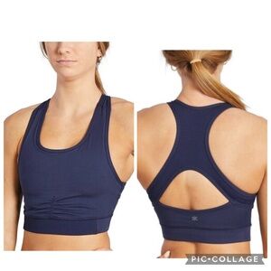 Splendid Navy Blue Yoga High Neck Bra Sz Medium